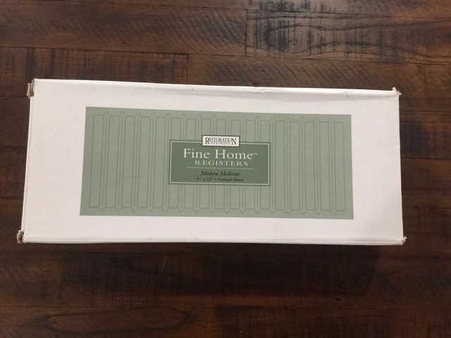 Two Restoration Hardware Register Cover Floor Vent Polished Brass