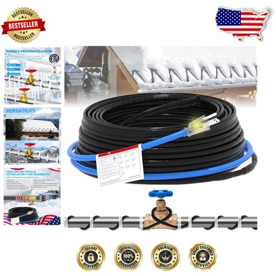 ETL Certified 24ft Self-Regulating Pipe Heating Cable for Winter Protection