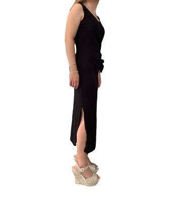 Sundry Women's Knotted Dress with Slits 2