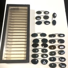 Polaroid Glasses Polarized Lenses Powered Shade Control Display Case 16