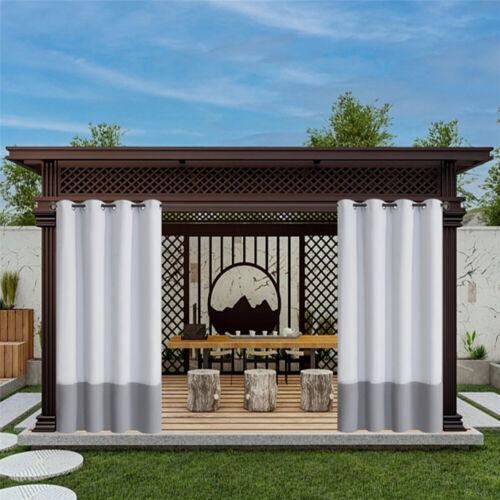 2PCS Blackout Curtains Outdoor Waterproof Drapes Privacy Protection Insulation - Picture 24 of 36