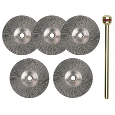 Proxxon - Stainless steel wheel brushes, 5 pcs