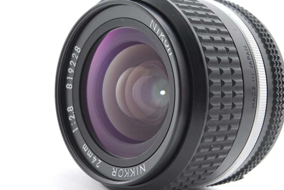 ▶︎S/N 819xxx SIC [MINT] Nikon Ai-s Ais Nikkor 24mm f2.8 Lens w/Hood From Japan - Image 3 of 4