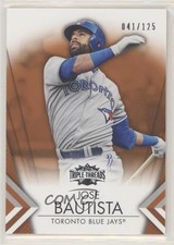 2012 Topps Triple Threads Amber 41/125 Jose Bautista #45 0q3