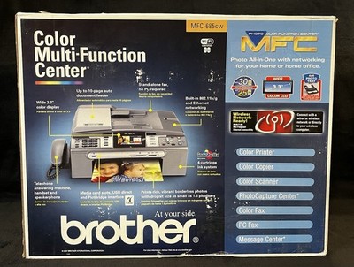 BROTHER COLOR MULTI-FUNCTION CENTER MFC-685CW ALL IN 1 PRINTER OPEN BOX