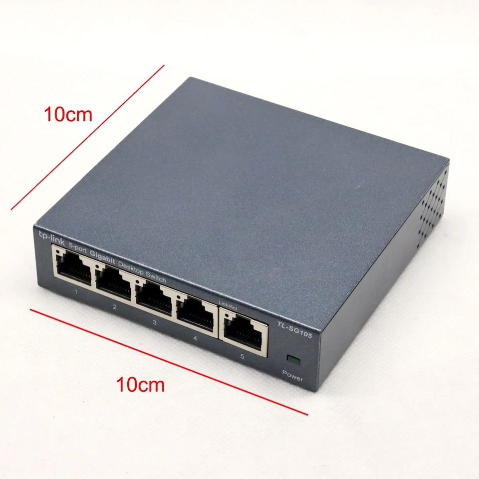 TP-Link TL-SG105 5-Port 1000Mbps Ethernet Splitte Switch Ethernet 1 to 4 Out - image 3 of 4