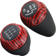 Shift Shifter Knob Set Red Carbon Fiber For Jeep Wrangler Jk 2007 2008 2009 2010 Shift Shifter Knob Set Red Carbon Fiber For Jeep Wrangler Jk 2007 2008 2009 2010