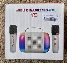 Wireless Karaoke Speakers Y5 with 2 Microphones