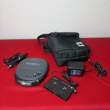 Sony Discman ESP D-242CK Mega Bass AVLS Portable CD Vintage Tested BUNDLE