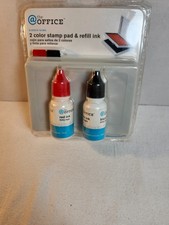  THE OFFICE 2 COLOR STAMP PAD  REFILL INK