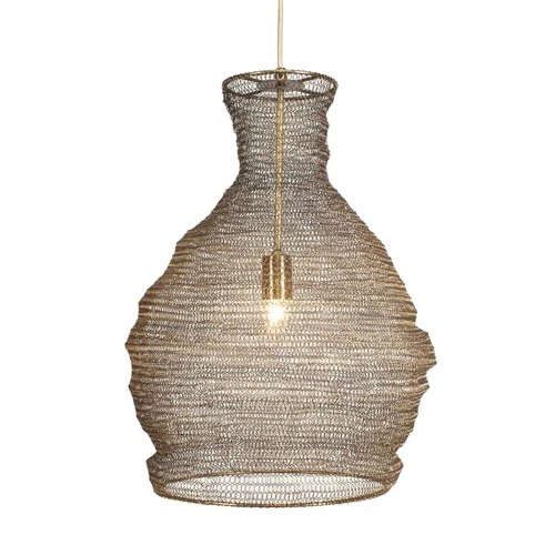 Uttermost Murmur Woven Brass 1 Light Pendant - N/A - Picture 1 of 10