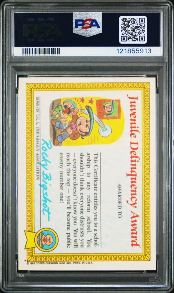 1985 Garbage Pail Kids Original Series 1 #7a Stormy Heather PSA Mint 9 - Image 2 of 2