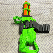 Nerf Zombie Strike FlipFury Foam Dart Blaster Green/Orange MPN A4593-1121