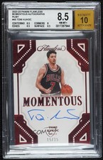 2022-23 Panini Flawless Momentous Ruby 15/15 Toni Kukoc #MA-TKK BGS 8.5 Auto 3d3