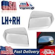 2PCS Chrome Side Wing Mirror Cover Caps For 2021-2025 Chevy Tahoe Suburban Yukon