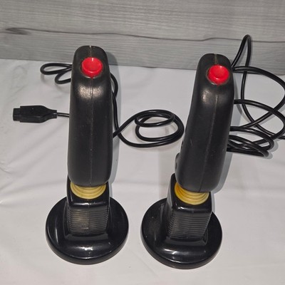 Vintage Atari Style Joystick Controller Pair 9 Pin DB9 Computer Gaming