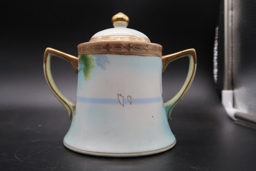 Vtg Takito Hand Painted Creamer & Sugar Set Boat Scene Beautiful - Picture 13 of 22