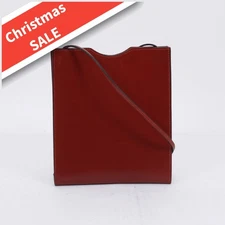 HERMES Onimetu Rouge Ash Shoulder bag Red brown box calf