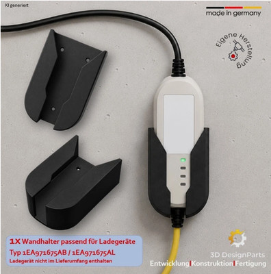Wandhalterung passend für Audi VW Skoda 230V Ladekabel Halter 1EA971675AB / AL