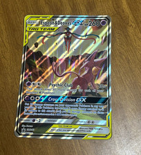 Pokémon Espeon & Deoxys GX SM240 Promo TAG TEAM Holo Carta Jumbo Oversized