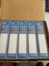 Lot 3 Dell 03W22T LTO Ultrium 6 Data Cartridge 2.5TB Native/6.5 Compressed