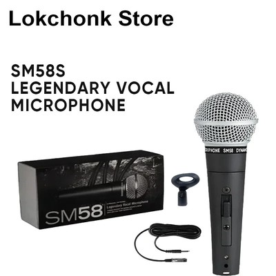 SM58 Cardioid dynamisches kabelgebundenes Mikrofon für Shure Bühne Karaoke Singen