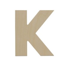 Wooden Letter K 12 inch, Unfinished Large Wood Letters for Crafts  Woodpeckers