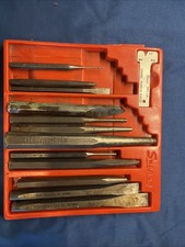 Snap-on 12 Punch And Chisel Set Ppc715a In Plastic Tray Matco Mac See Photos
