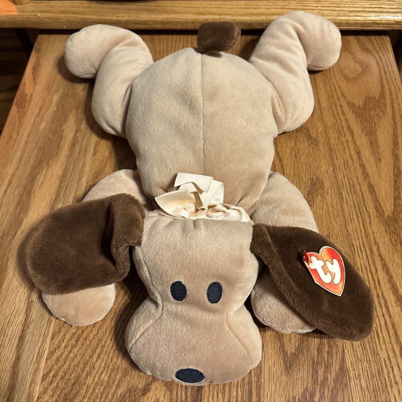 TY Beanie Baby Bones Dog, 1994, With Third Or Fourth Generation Tag