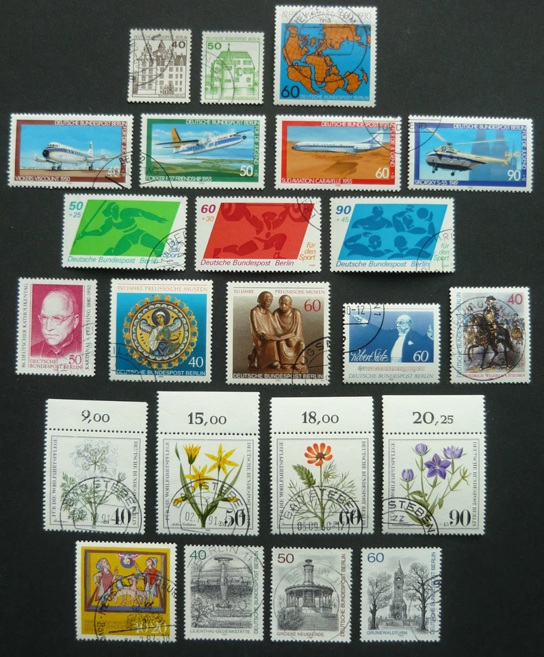 Berlin 1980, alle Briefmarken des Jahrgangs komplett schöne zentrale Rundstempel - Bild 1 von 1