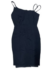 Lulus Black Bodycon Midi Dress Size S Adjustable Straps Cocktail Party