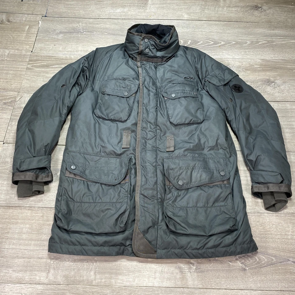Chaqueta RLX Ralph Lauren Para Hombres Grande Carbón Parka Aislada Puffer Down Esquí Nieve Foto 2 de 4