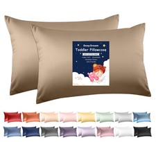 Toddler Pillowcases for 13x18 Pillow 2 Pack, 100 Cotton Travel Pillow Case C...