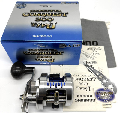 Shimano CALCUTTA CONQUEST 300 Type J Right Bait Casting Reel w/Box