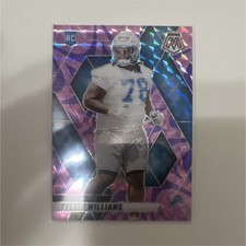2025 Panini Mosaic Tyleik Williams #397 Detroit Lions Pink Prizm Rookie