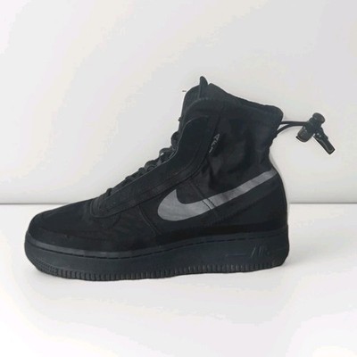 NIKE AIR FORCE 1 HIGH SHELL GRÖßE UK 4 EUR 37,5 (BQ6096 001) SCHWARZ