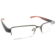 Nike 8165 215 Brown Black Orange Half Rim Eyeglasses Frames 53-17 140 Men Women