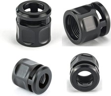 Custom Pistol Micro Muzzle Brake Compensator 1/2x28 Thread Adapter   9MM