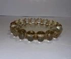 Vintage MCM Anchor Hocking "Boopie" Bubble Glass Ashtray Trinket Dish Champagne
