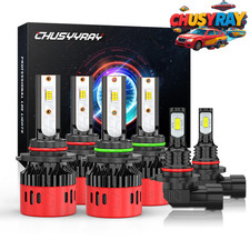 For Toyota Corolla 2009-2013 Combo Led Headlight High Low Beam Fog Light Bulb 6