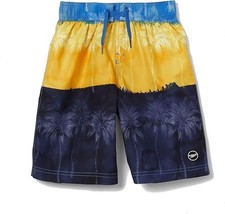 Speedo Boys Peacoat Print Swim Trunks Black Size XS