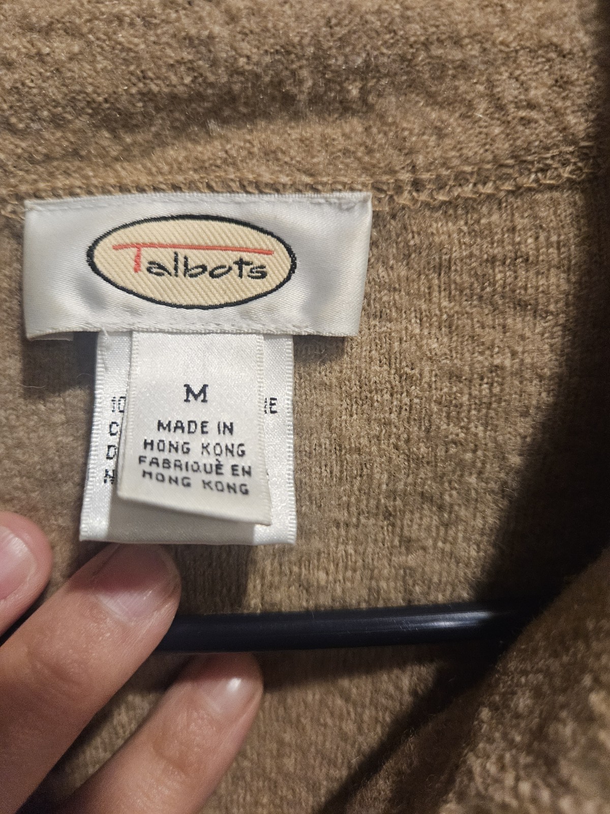 Talbots 100% Wool Shacket Neutral Button Up Long … - image 5