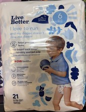 Live Better Size 6 Diapers 21 Pack