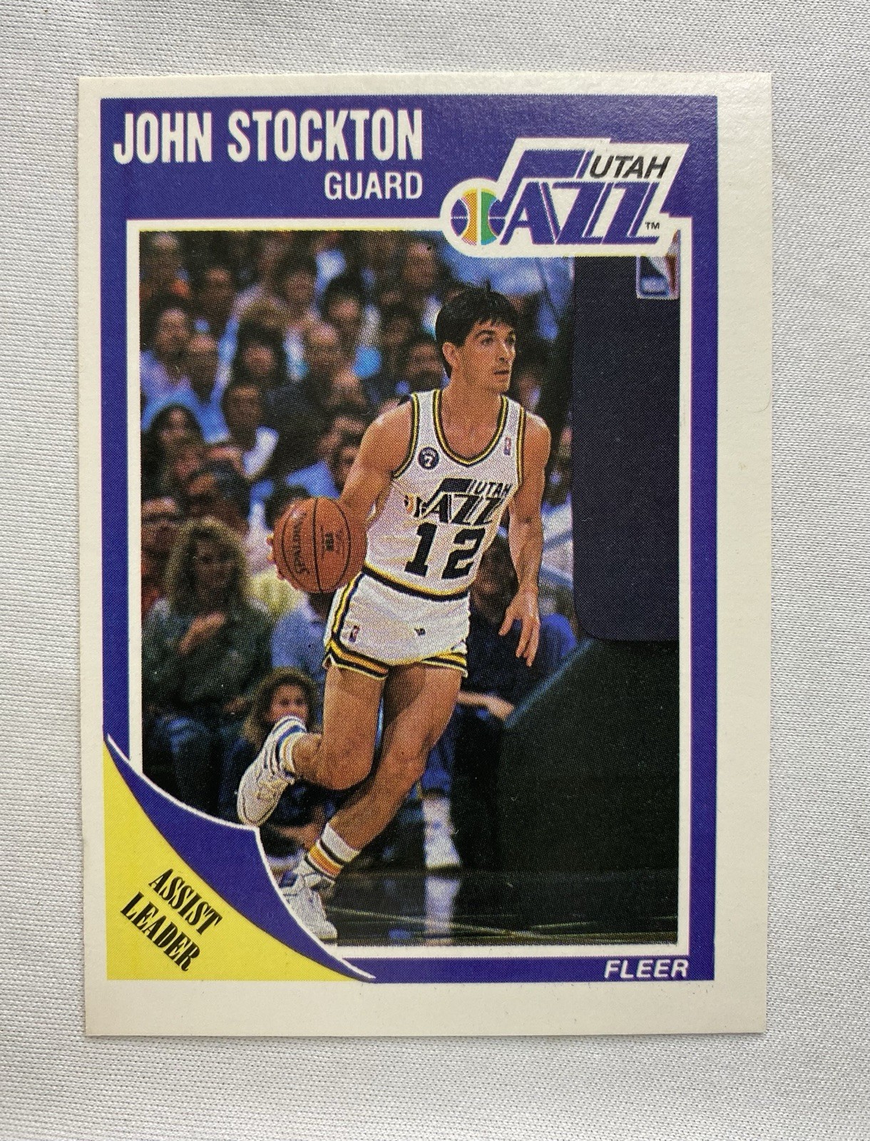 1989 Fleer #156 John Stockton   Basketball Utah Jazz HOF