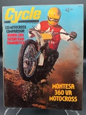 CYCLE  JUL 76 MX Shootout Hon CR125M Suz RM125A Yam YZ125X Montesa 360VA MX