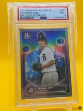2022 Bowman Plat- Precious Element Jackson Jobe #PE-7 Purple /250 (RC) PSA9 MINT