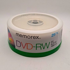 Memorex DVD-RW 25-Pack 4x 4.7GB Rewritable Blank Discs Spindle