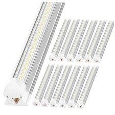LED Shop Light 4FT, 6000K 50W 7500LM, Linkable Utility Ceiling Light Fixture,