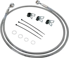 DRAG SPECIALTIES 660214-4 Brake Line - Front - +4" - Stainless Steel