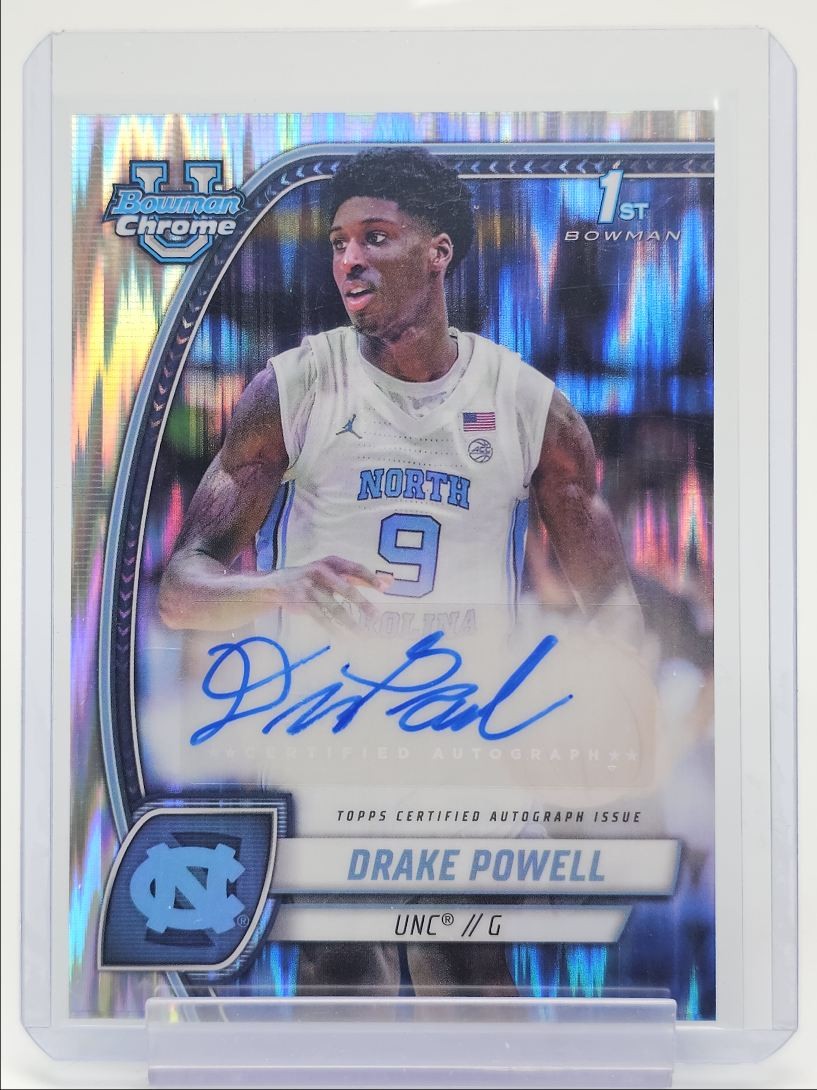 DRAKE POWELL 2024-25 BOWMAN UNIVERSITY CHROME 1ST STEALTH AUTO Q0902